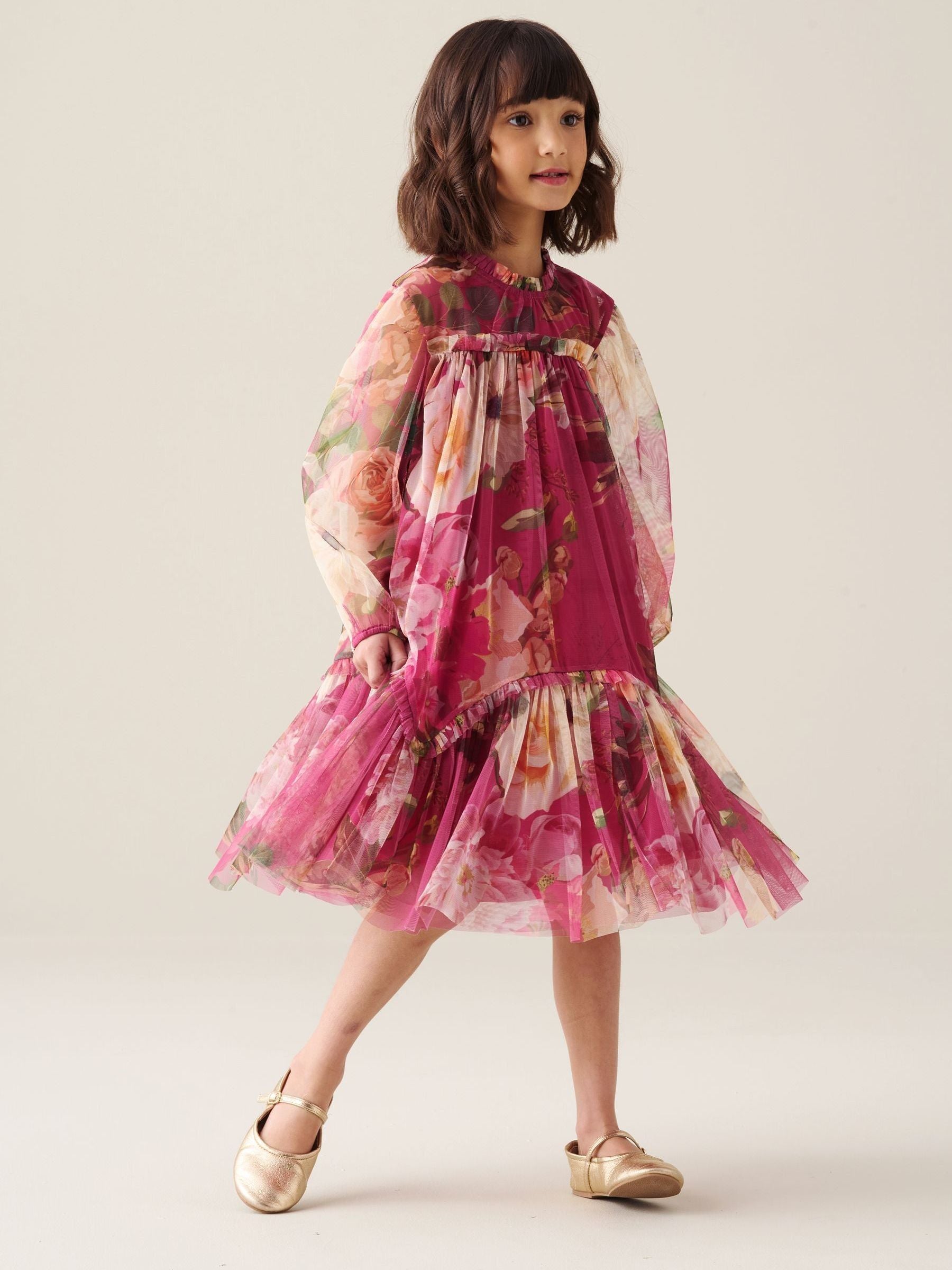 Dsiney Kidz - Angel & Rocket Pink Isadora Mesh Dress image 3