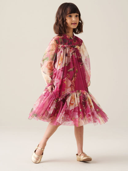 Dsiney Kidz - Angel & Rocket Pink Isadora Mesh Dress image 3