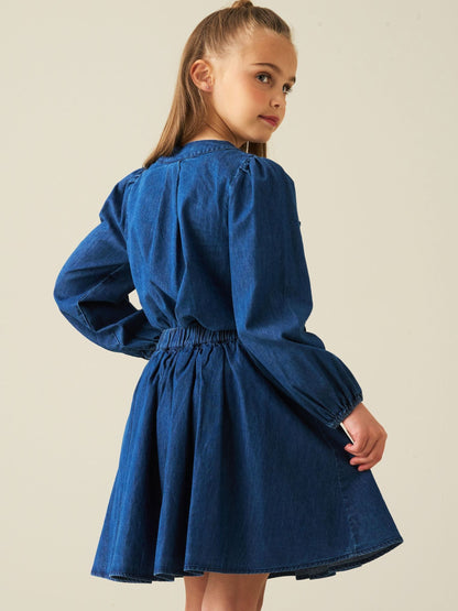 Dsiney Kidz - Angel & Rocket Blue Annie Denim Bow Blouse image 4