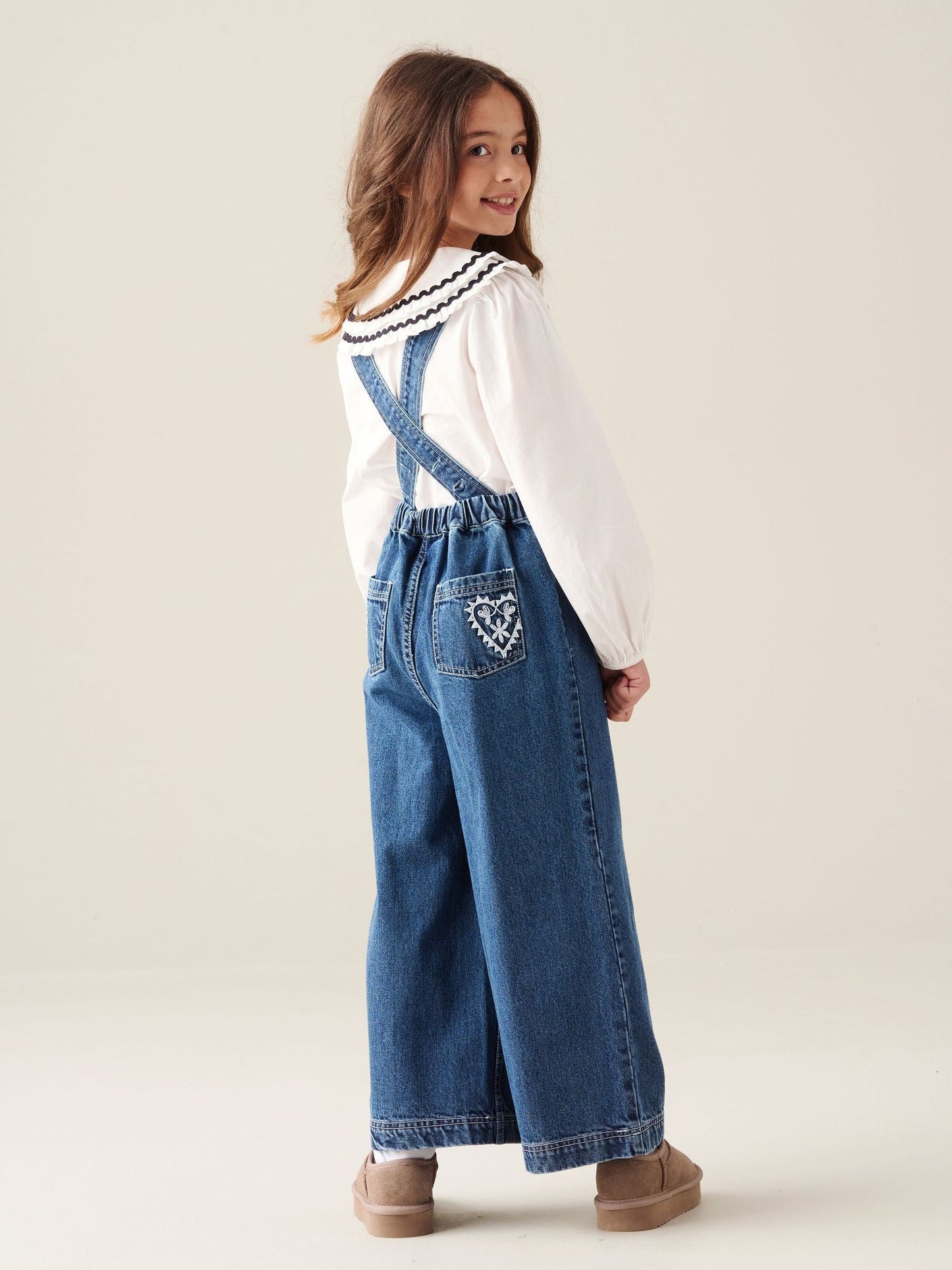 Dsiney Kidz - Angel & Rocket Blue Josie Leopard Dungarees image 2