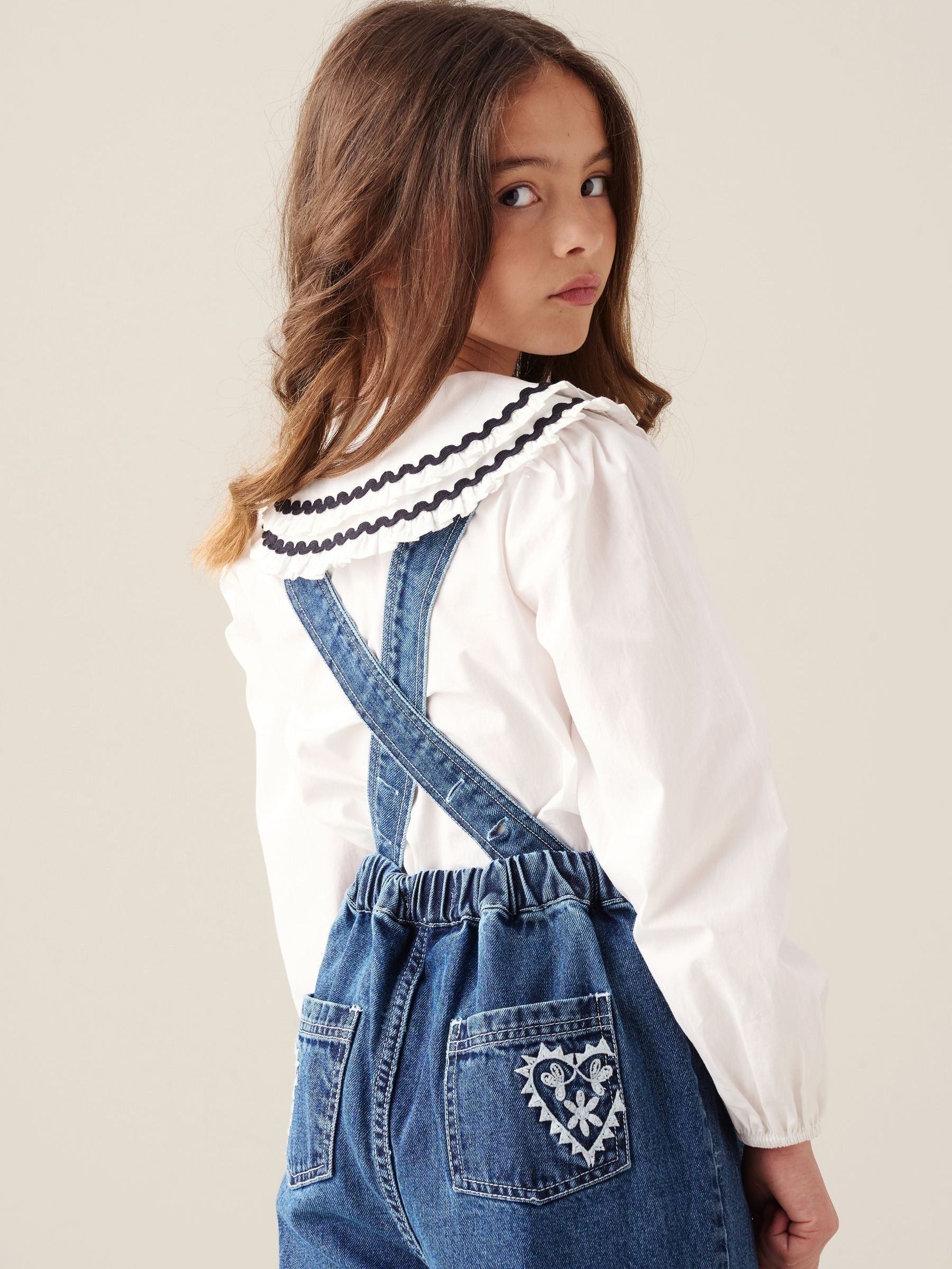 Dsiney Kidz - Angel & Rocket Blue Josie Leopard Dungarees image 4