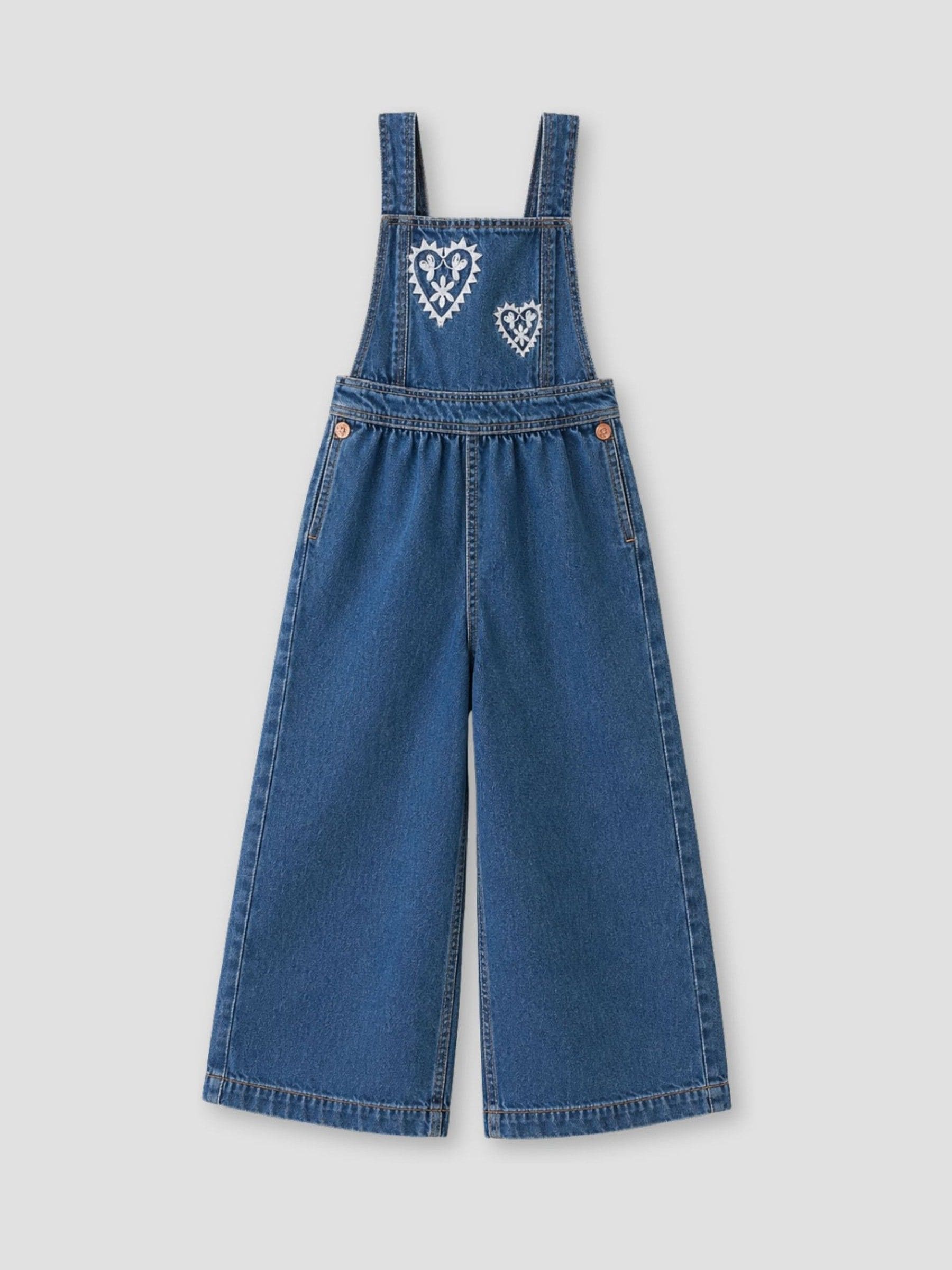 Dsiney Kidz - Angel & Rocket Blue Josie Leopard Dungarees image 6