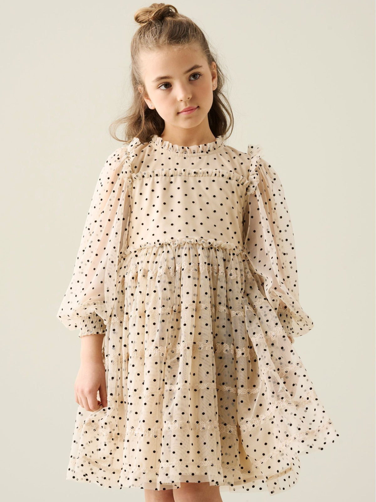 Angel & Rocket White Anya Embroidered Mesh Dress - image 1