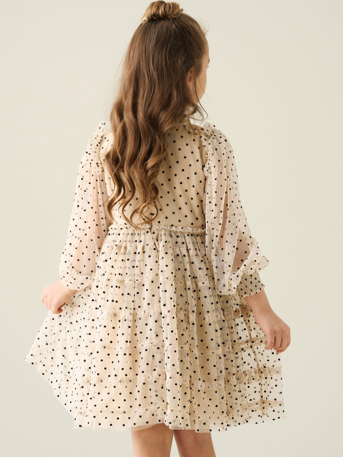 Angel & Rocket White Anya Embroidered Mesh Dress - image 3