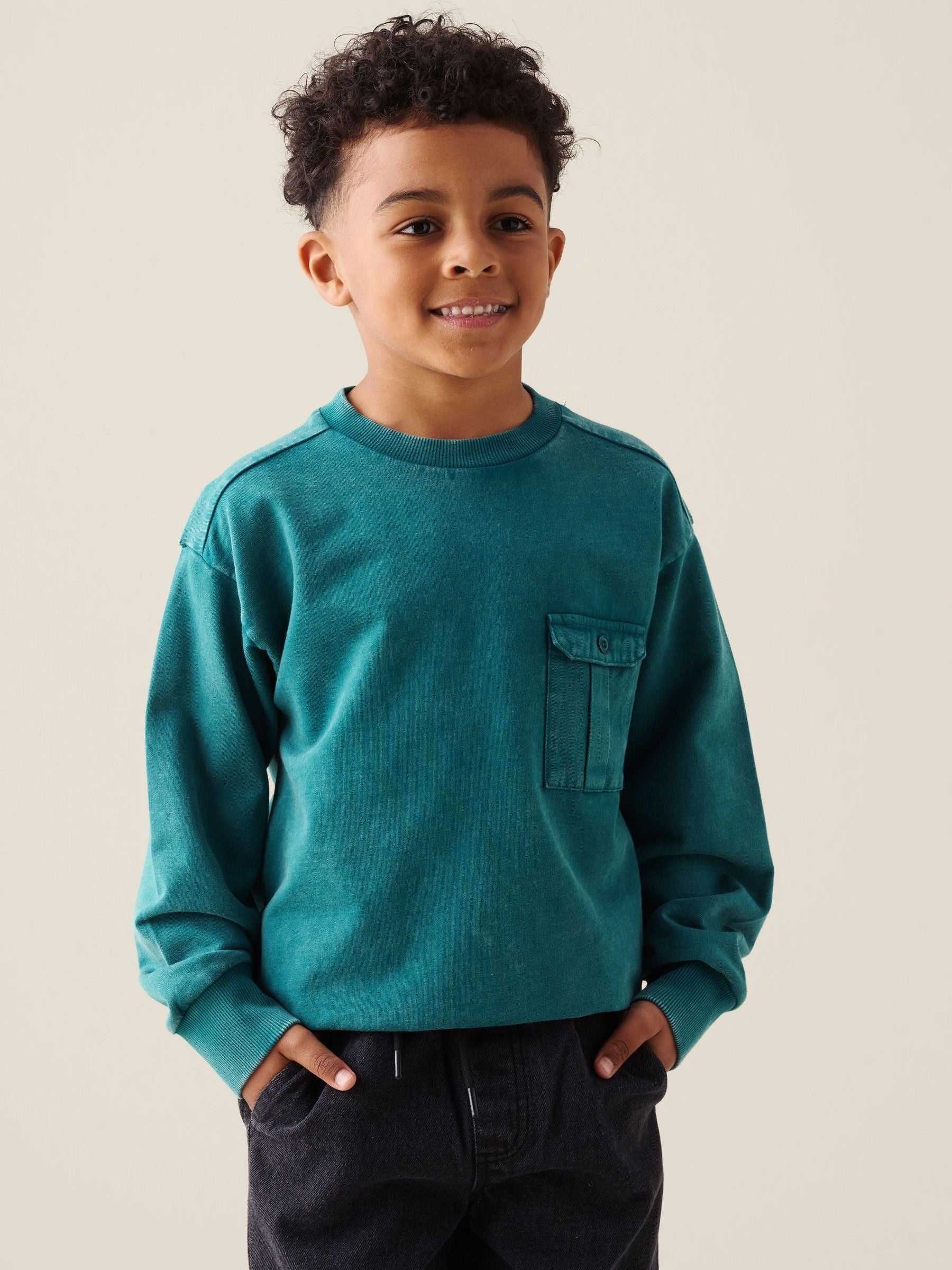 Dsiney Kidz - Angel & Rocket Green Enzo Utility Sweatshirt image 1
