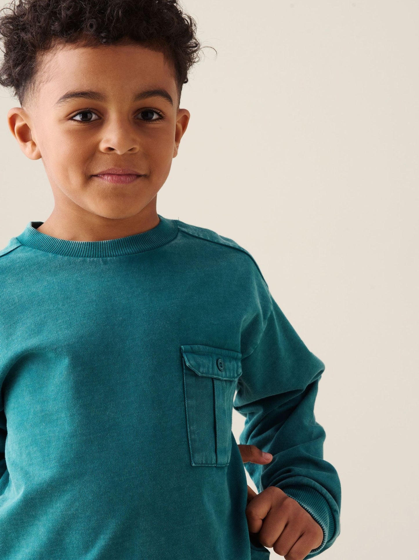 Dsiney Kidz - Angel & Rocket Green Enzo Utility Sweatshirt image 2