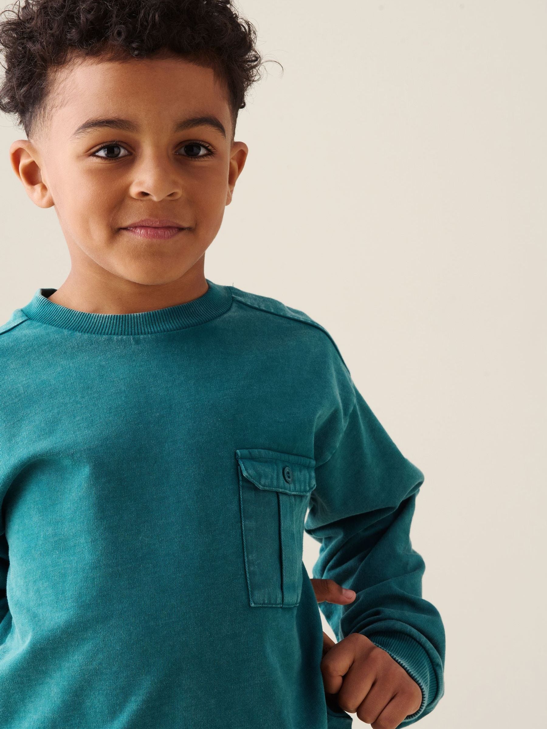 Dsiney Kidz - Angel & Rocket Green Enzo Utility Sweatshirt image 2
