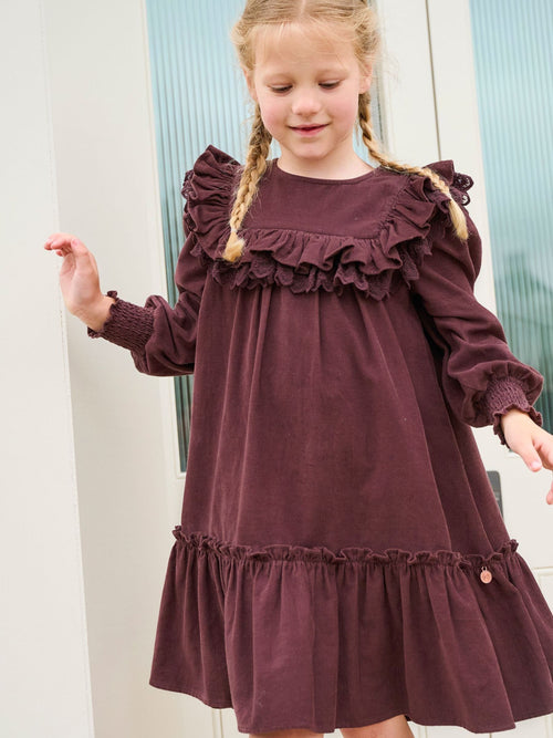 Dsiney Kidz - Angel & Rocket Brown Avery Cord Lace Trim Dress image 1