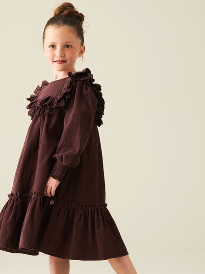 Dsiney Kidz - Angel & Rocket Brown Avery Cord Lace Trim Dress image 6