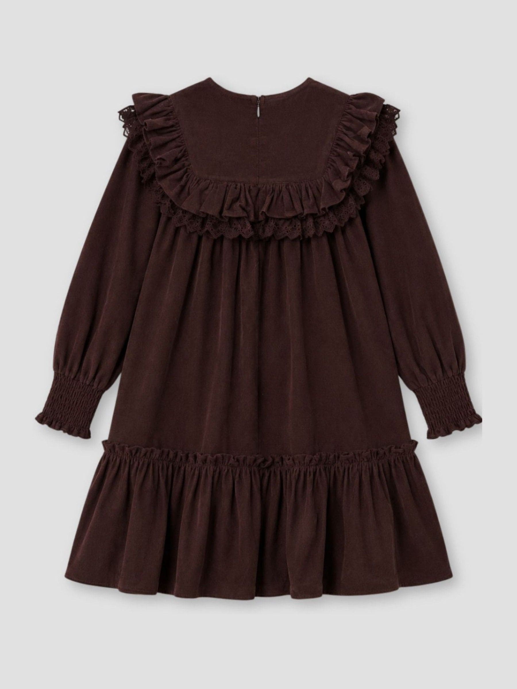 Dsiney Kidz - Angel & Rocket Brown Avery Cord Lace Trim Dress image 9