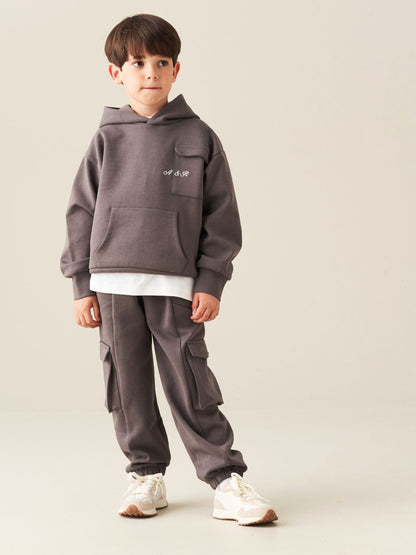 Dsiney Kidz - Angel & Rocket Grey Frank Mix Panelled Cuffed Joggers image 4