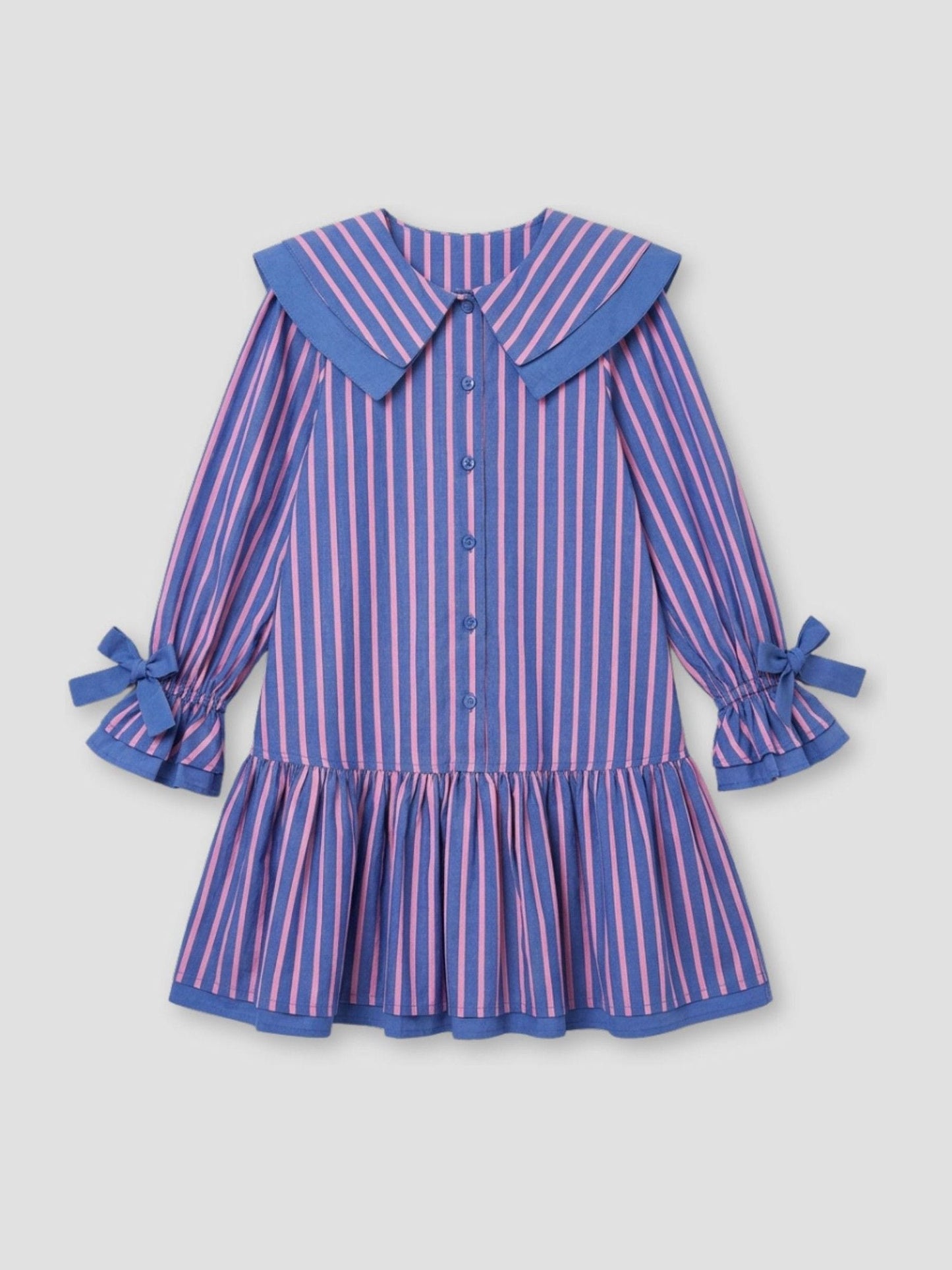 Dsiney Kidz - Angel & Rocket Blue Frankie Stripe Double Collar Dress image 7