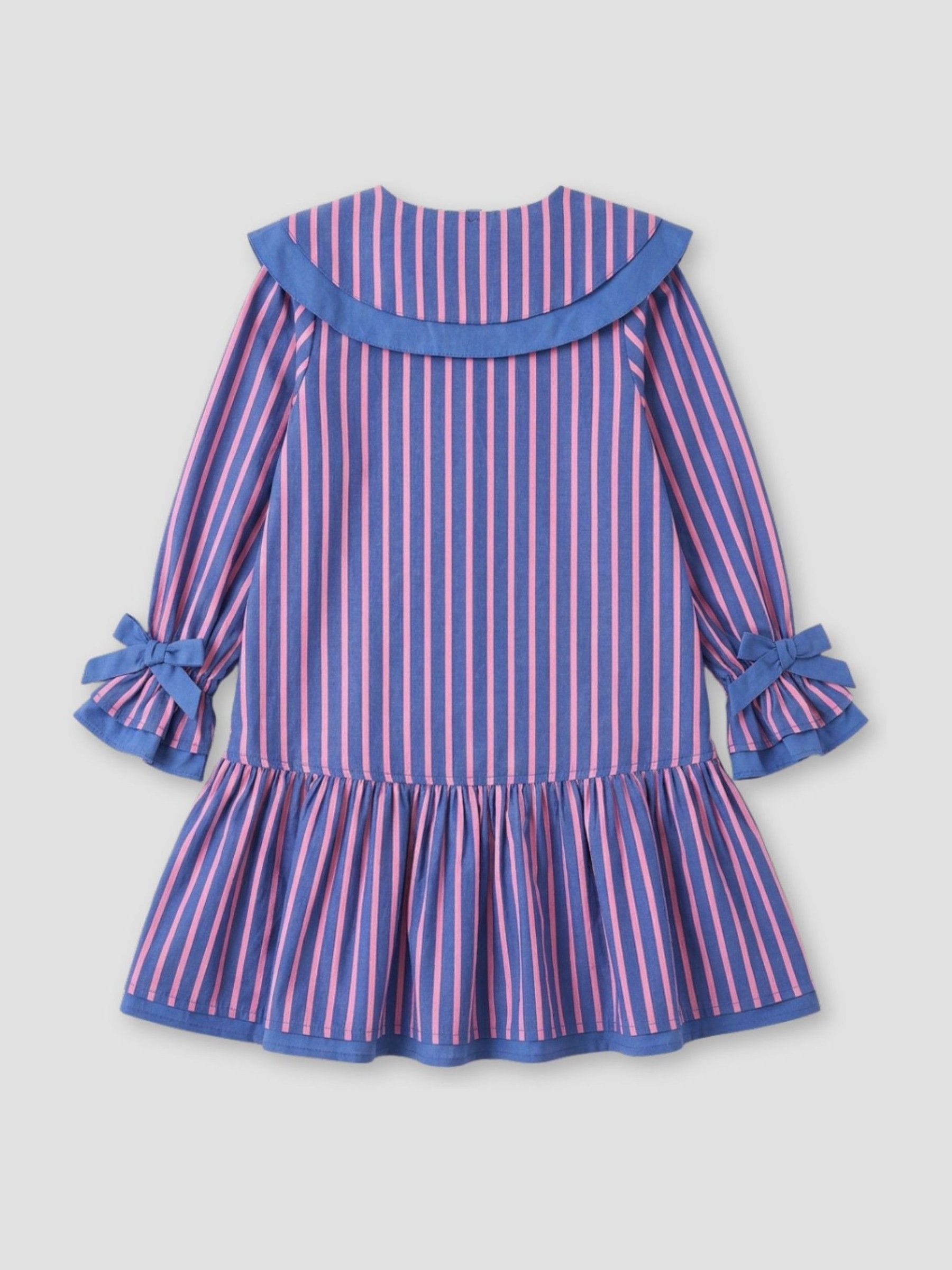 Dsiney Kidz - Angel & Rocket Blue Frankie Stripe Double Collar Dress image 8