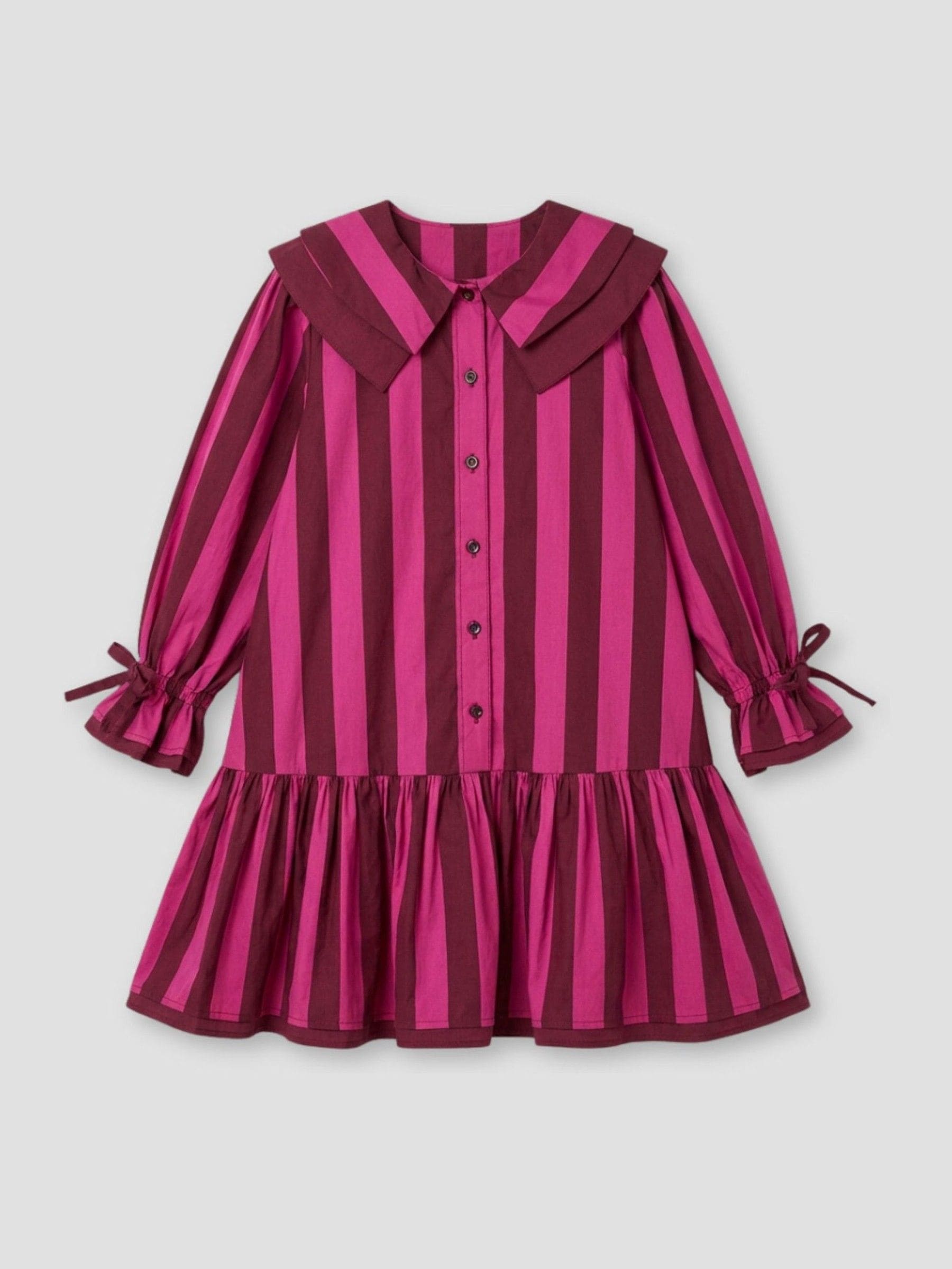 Dsiney Kidz - Angel & Rocket Pink Frankie Stripe Double Collar Dress image 7
