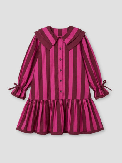 Dsiney Kidz - Angel & Rocket Pink Frankie Stripe Double Collar Dress image 7