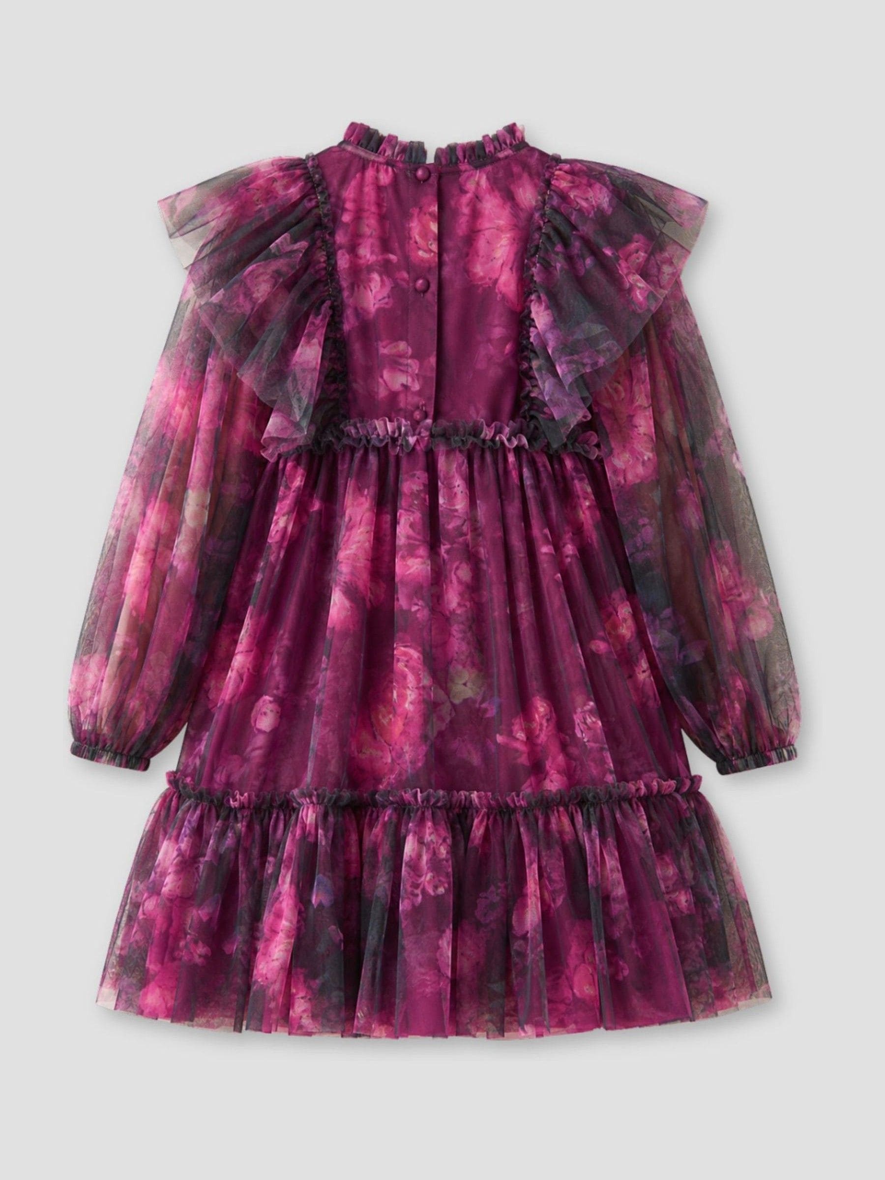 Dsiney Kidz - Angel & Rocket Purple Estella Tiered Mesh Dress image 6