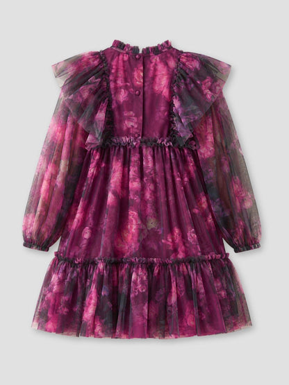 Dsiney Kidz - Angel & Rocket Purple Estella Tiered Mesh Dress image 6