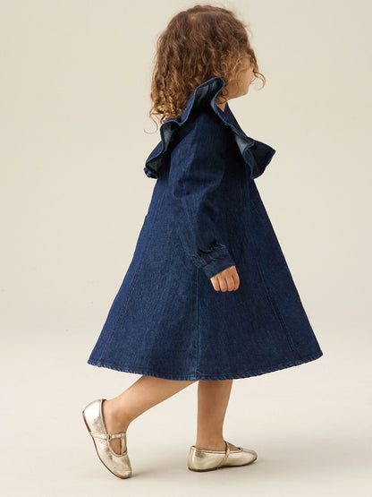 Dsiney Kidz - Angel & Rocket Blue Paige Denim Collar Dress image 3