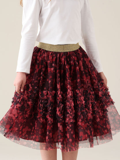 Dsiney Kidz - Angel & Rocket Red Isabelle Mesh Print Skirt image 1