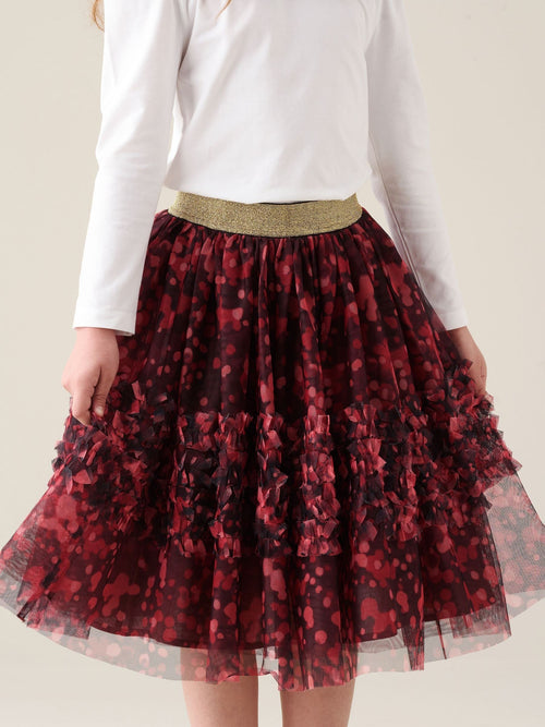 Dsiney Kidz - Angel & Rocket Red Isabelle Mesh Print Skirt image 1