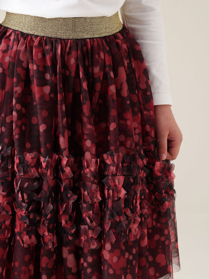 Dsiney Kidz - Angel & Rocket Red Isabelle Mesh Print Skirt image 3