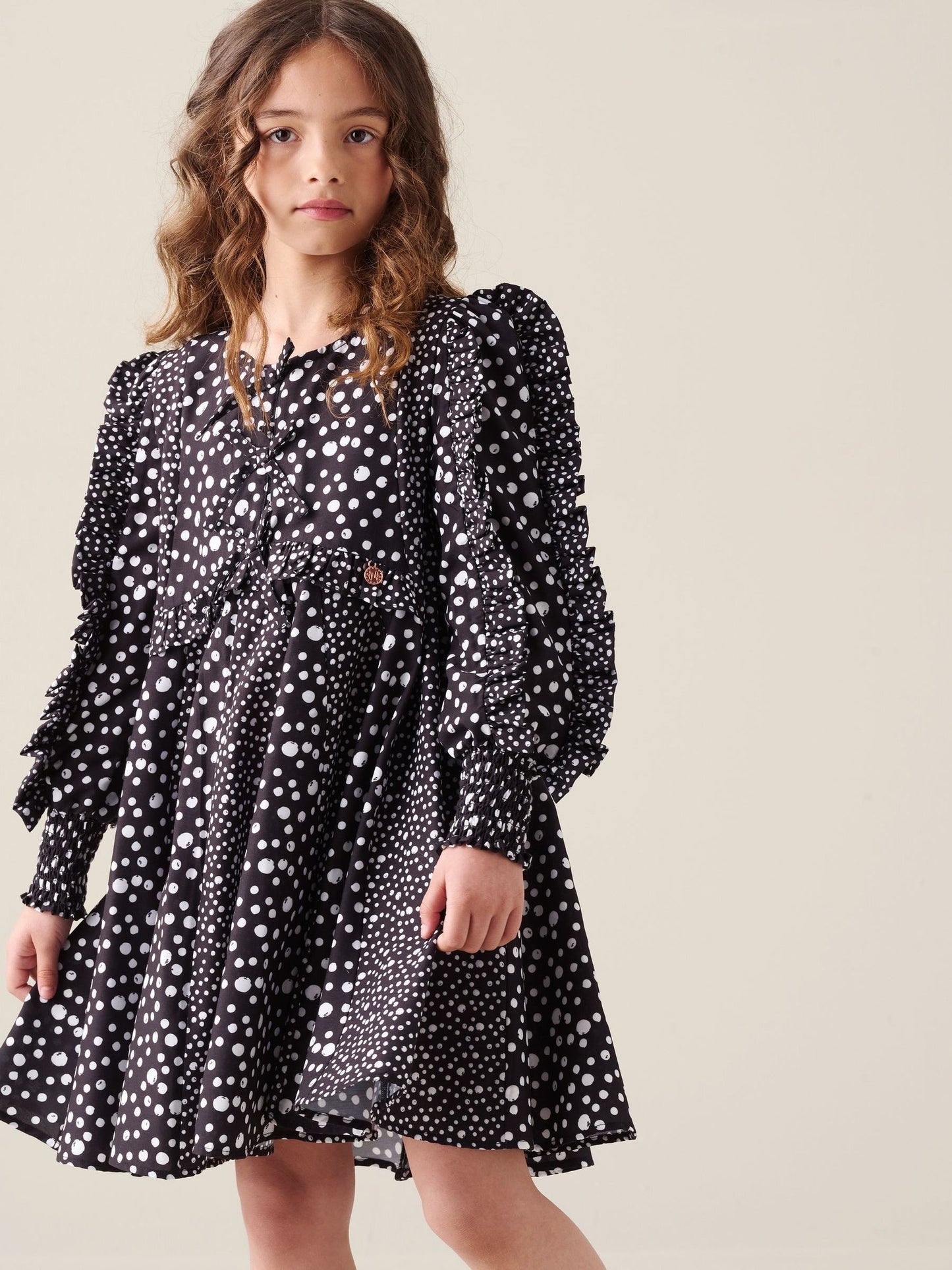Dsiney Kidz - Angel & Rocket Black Saskia Frill Godet Dress image 1