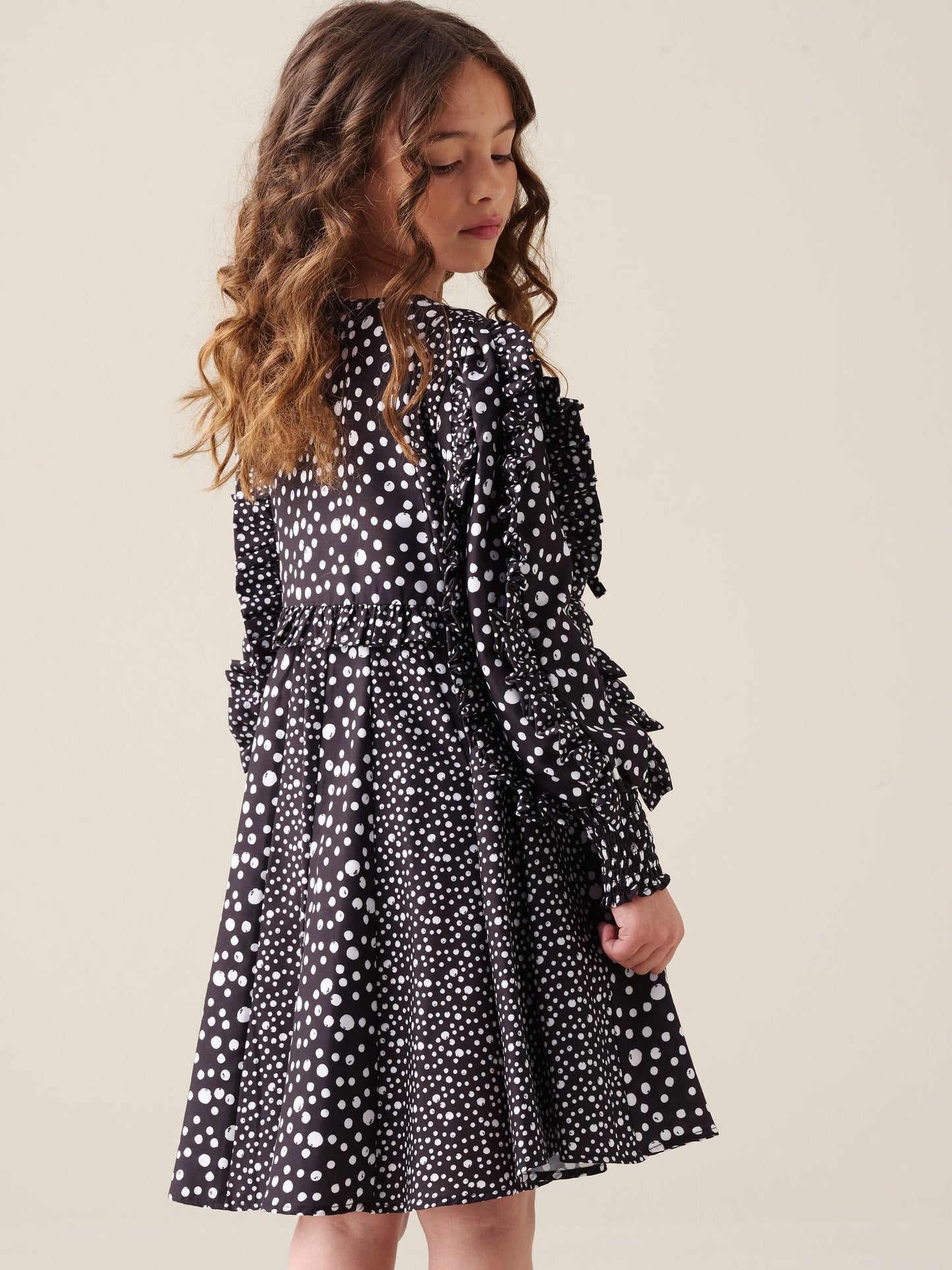 Dsiney Kidz - Angel & Rocket Black Saskia Frill Godet Dress image 3