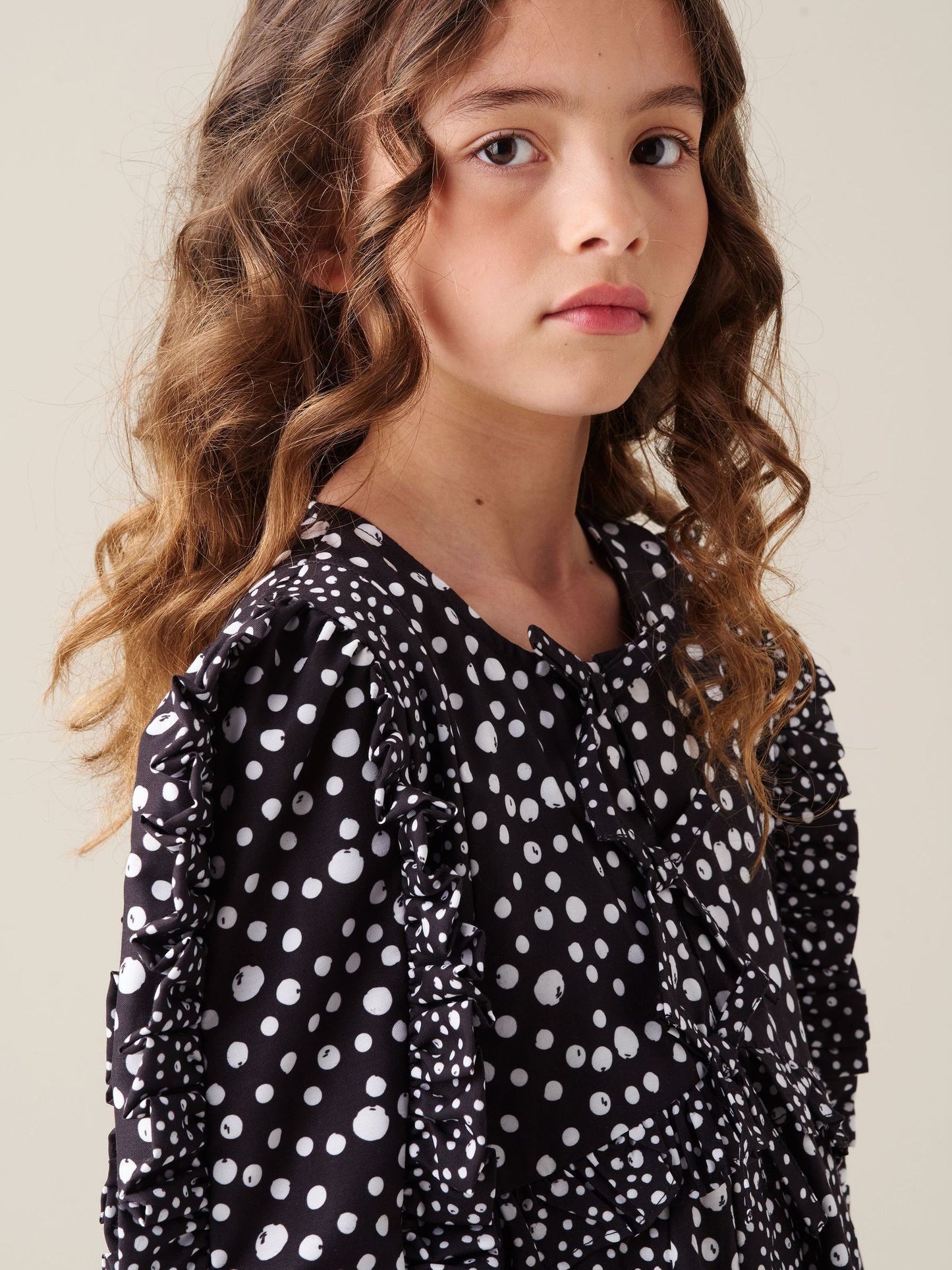 Dsiney Kidz - Angel & Rocket Black Saskia Frill Godet Dress image 4