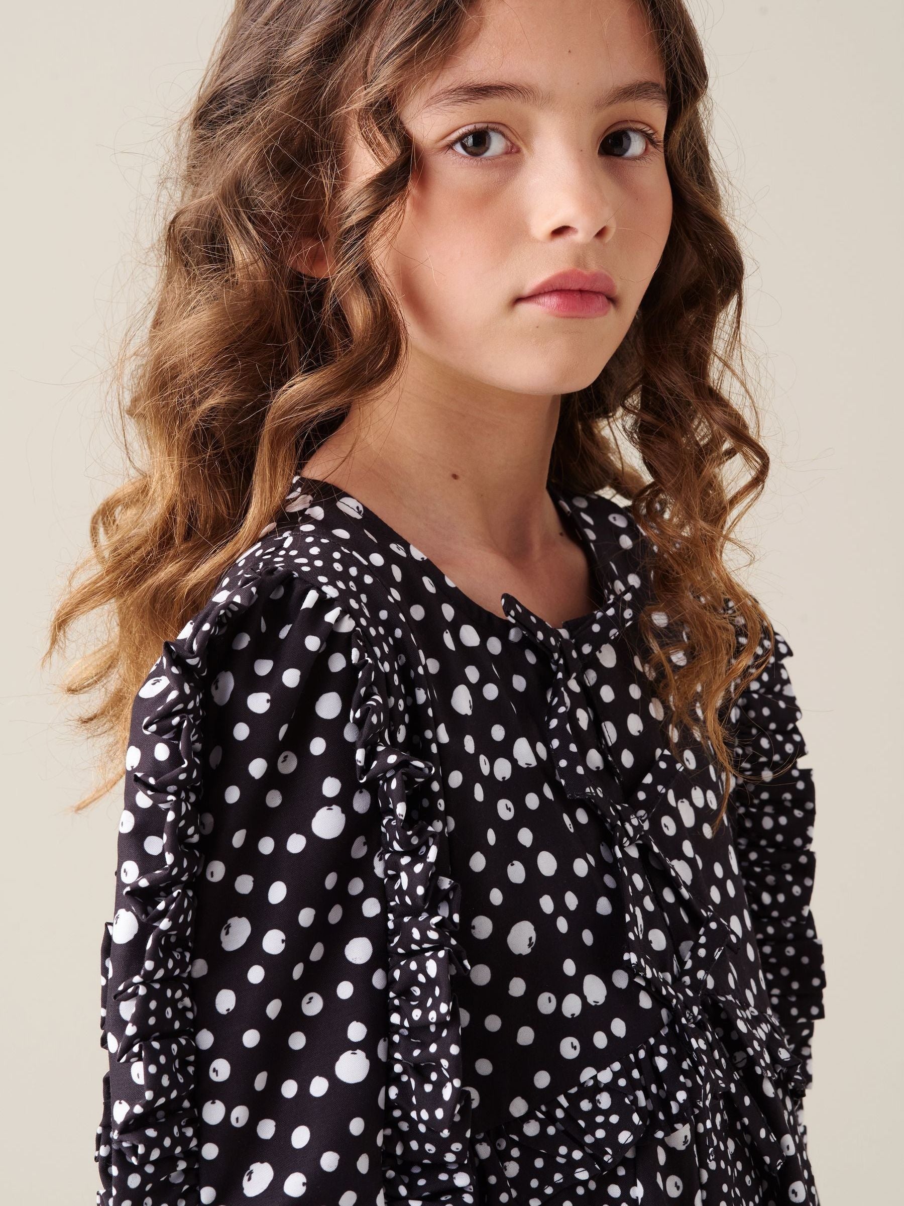 Dsiney Kidz - Angel & Rocket Black Saskia Frill Godet Dress image 4