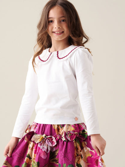 Dsiney Kidz - Angel & Rocket White Trinity Woven Collar Long Sleeve Top image 1