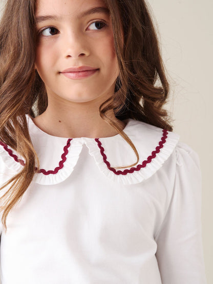 Dsiney Kidz - Angel & Rocket White Trinity Woven Collar Long Sleeve Top image 2