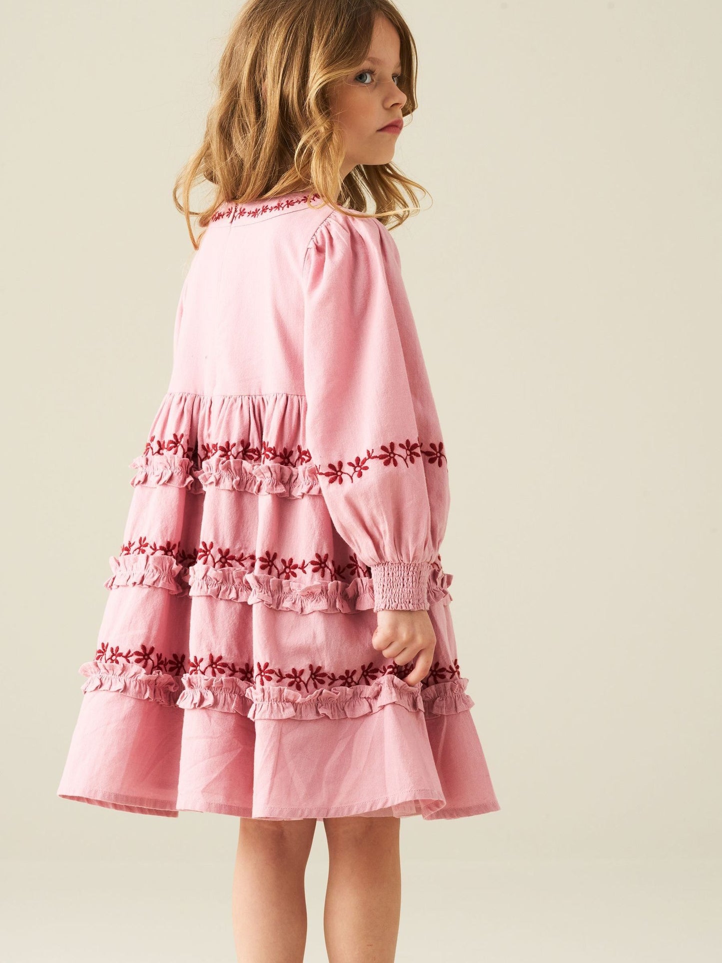 Dsiney Kidz - Angel & Rocket Pink Reyna Embroidered Dress image 2
