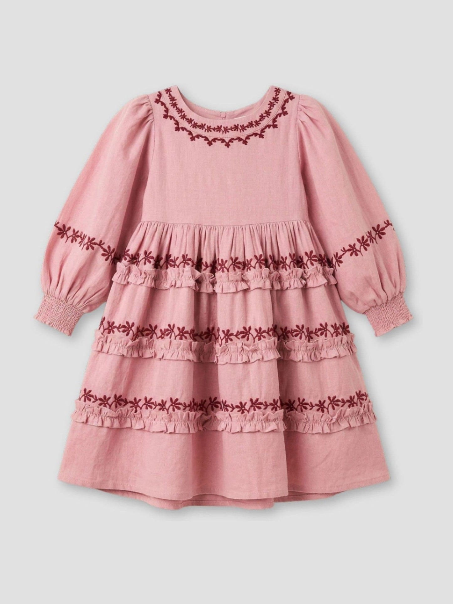 Dsiney Kidz - Angel & Rocket Pink Reyna Embroidered Dress image 5