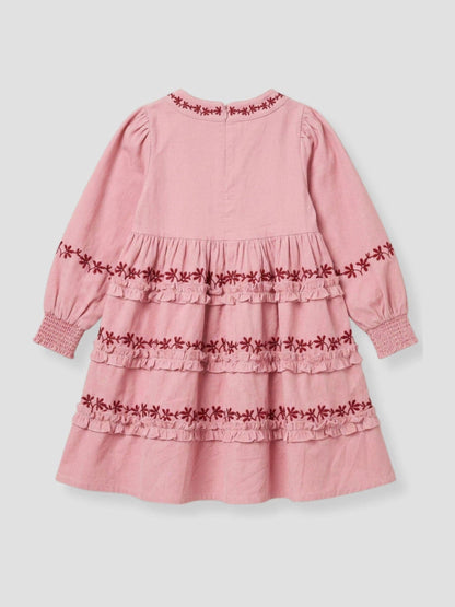 Dsiney Kidz - Angel & Rocket Pink Reyna Embroidered Dress image 6