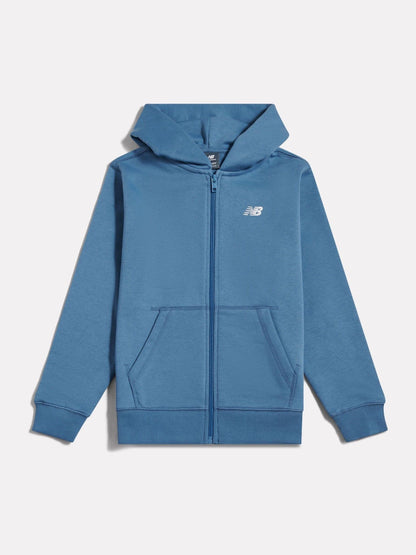 Dsiney Kidz - New Balance Blue Brush Back Small Logo Zip Hoodie image 6