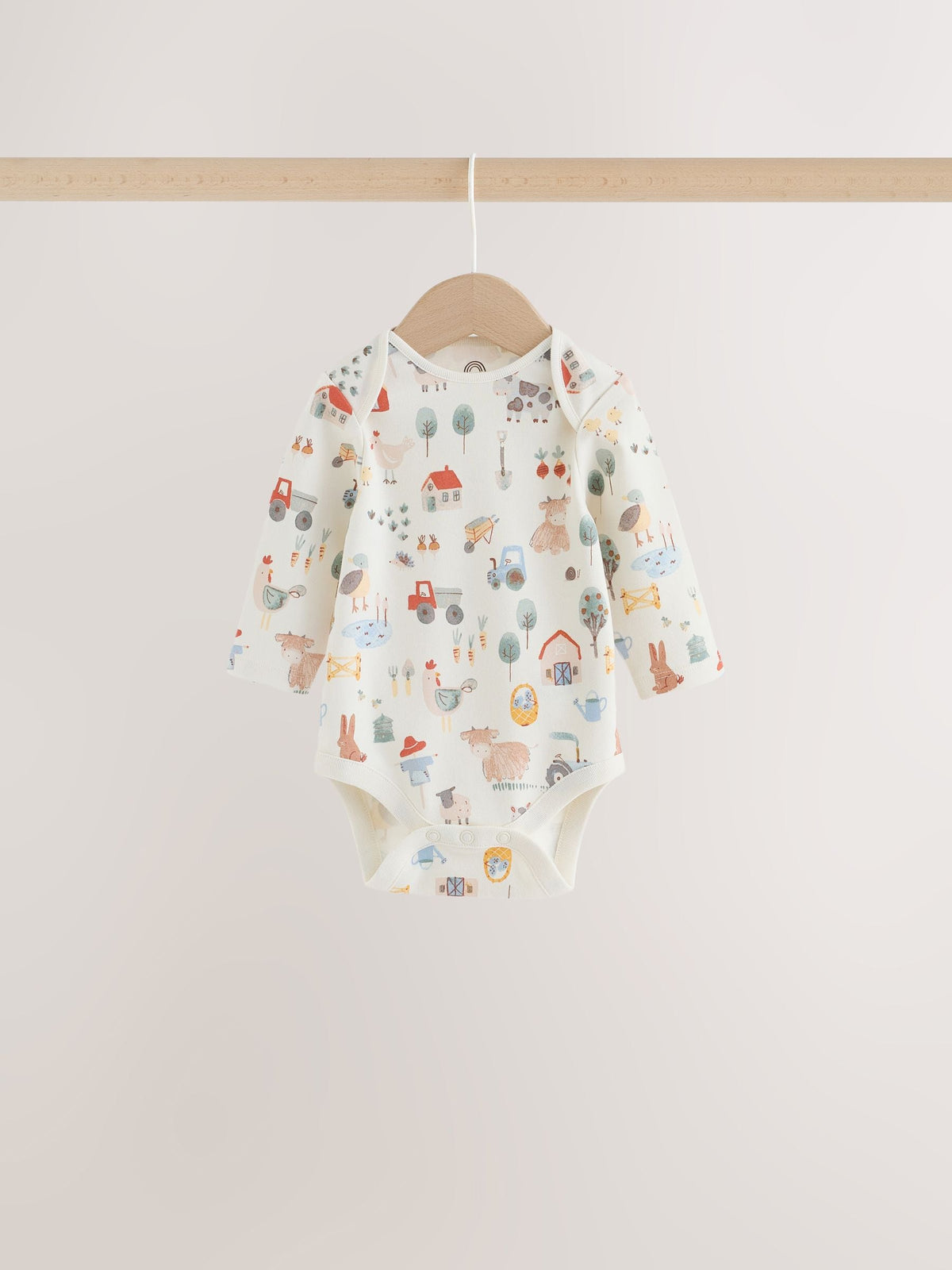 Dsiney Kidz - Neutral Hamish Long Sleeve Bodysuits 5 Pack image 3