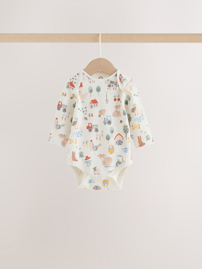 Dsiney Kidz - Neutral Hamish Long Sleeve Bodysuits 5 Pack image 3