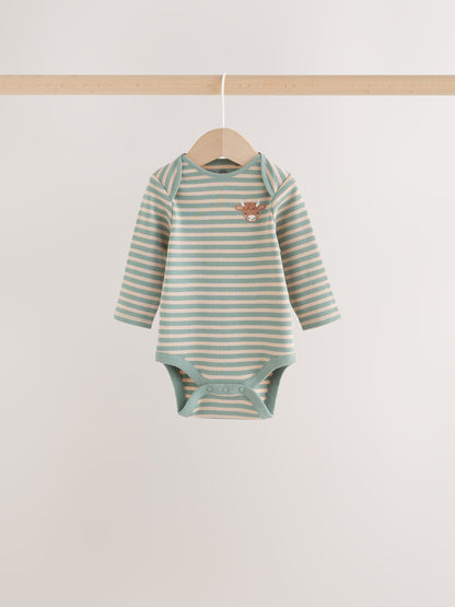 Dsiney Kidz - Neutral Hamish Long Sleeve Bodysuits 5 Pack image 4