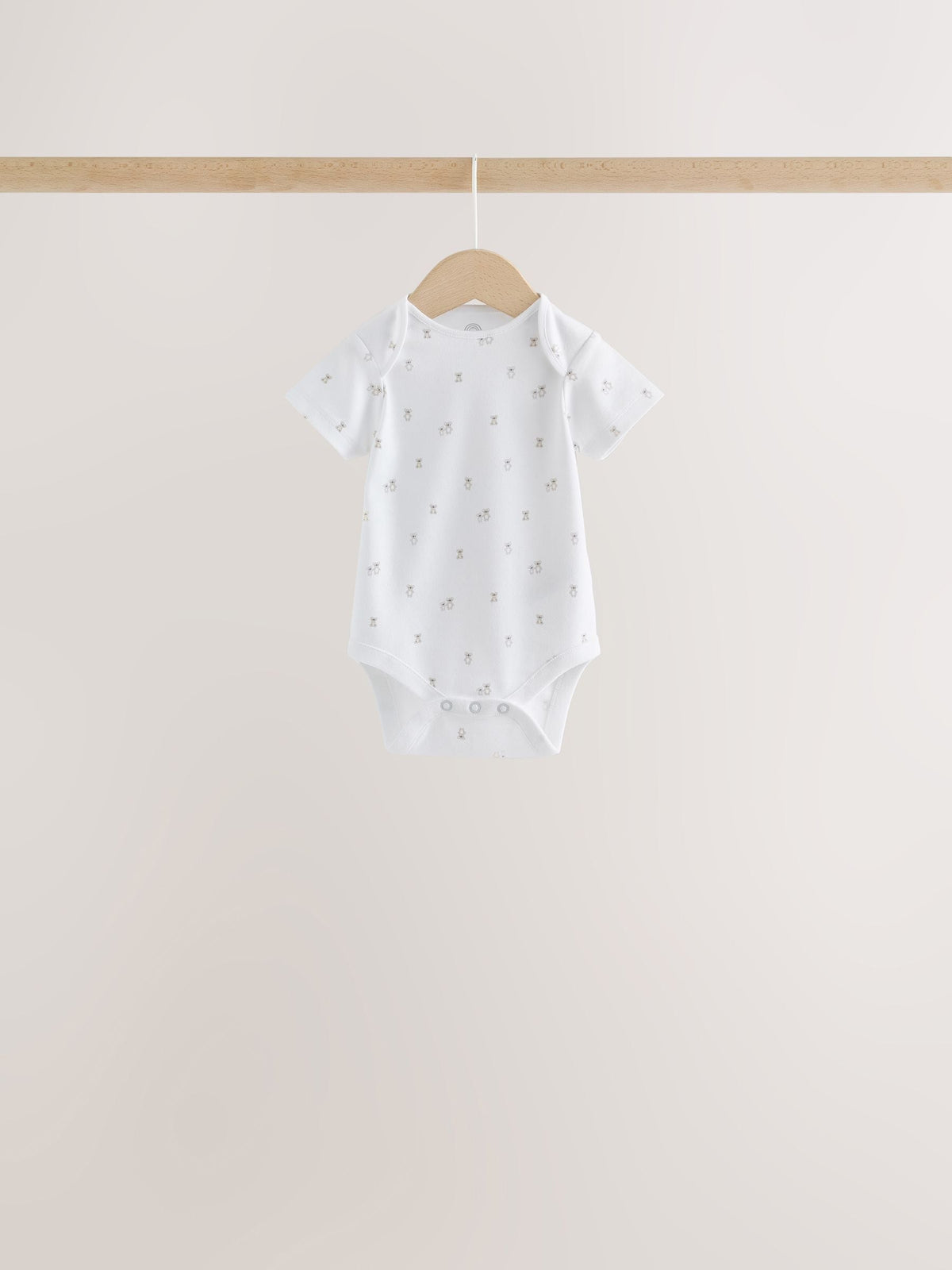 White Mini Safari Animals Short Sleeve Baby Bodysuits 5 Pack - image 3