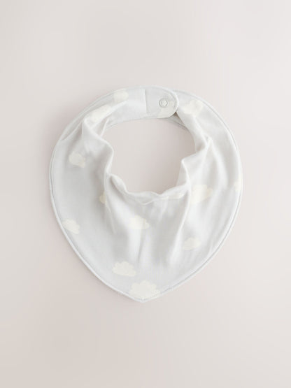 Neutral Cloud Baby Bibs 5 Pack - image 3