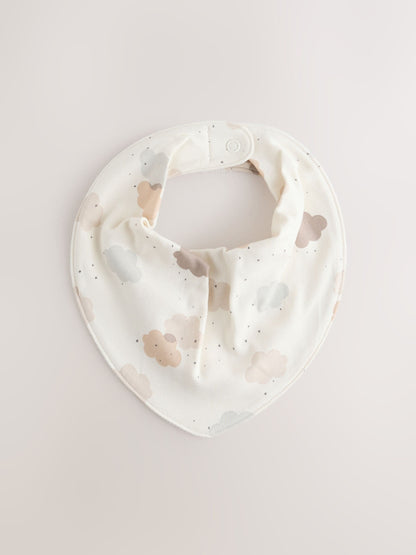 Neutral Cloud Baby Bibs 5 Pack - image 5
