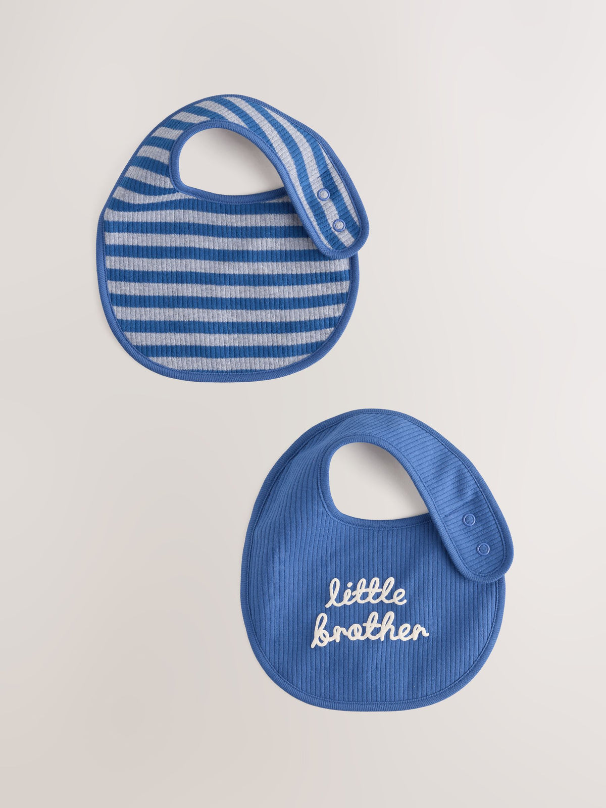 Blue Little Brother Baby Bibs 2 Pack - image 1