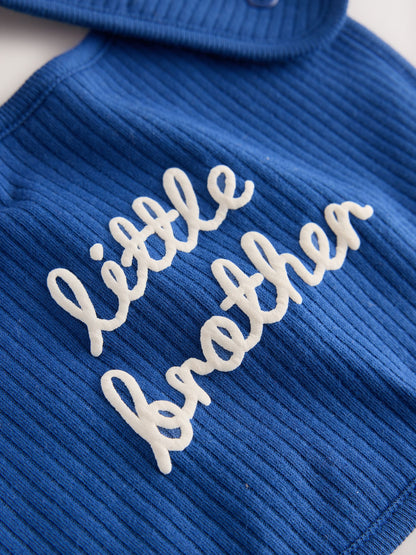 Blue Little Brother Baby Bibs 2 Pack - image 5