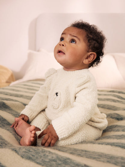 Neutral Bear Baby Knitted Jumper and Leggings Set (0mths-2yrs) - image 1