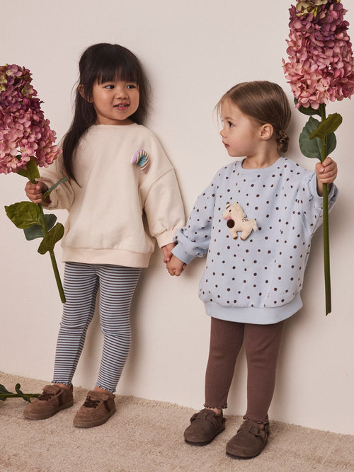Dsiney Kidz - Ecru/Blue Rainbow Unicorn Sweatshirt & Leggings Set 2 Pack (3mths-7yrs) image 1
