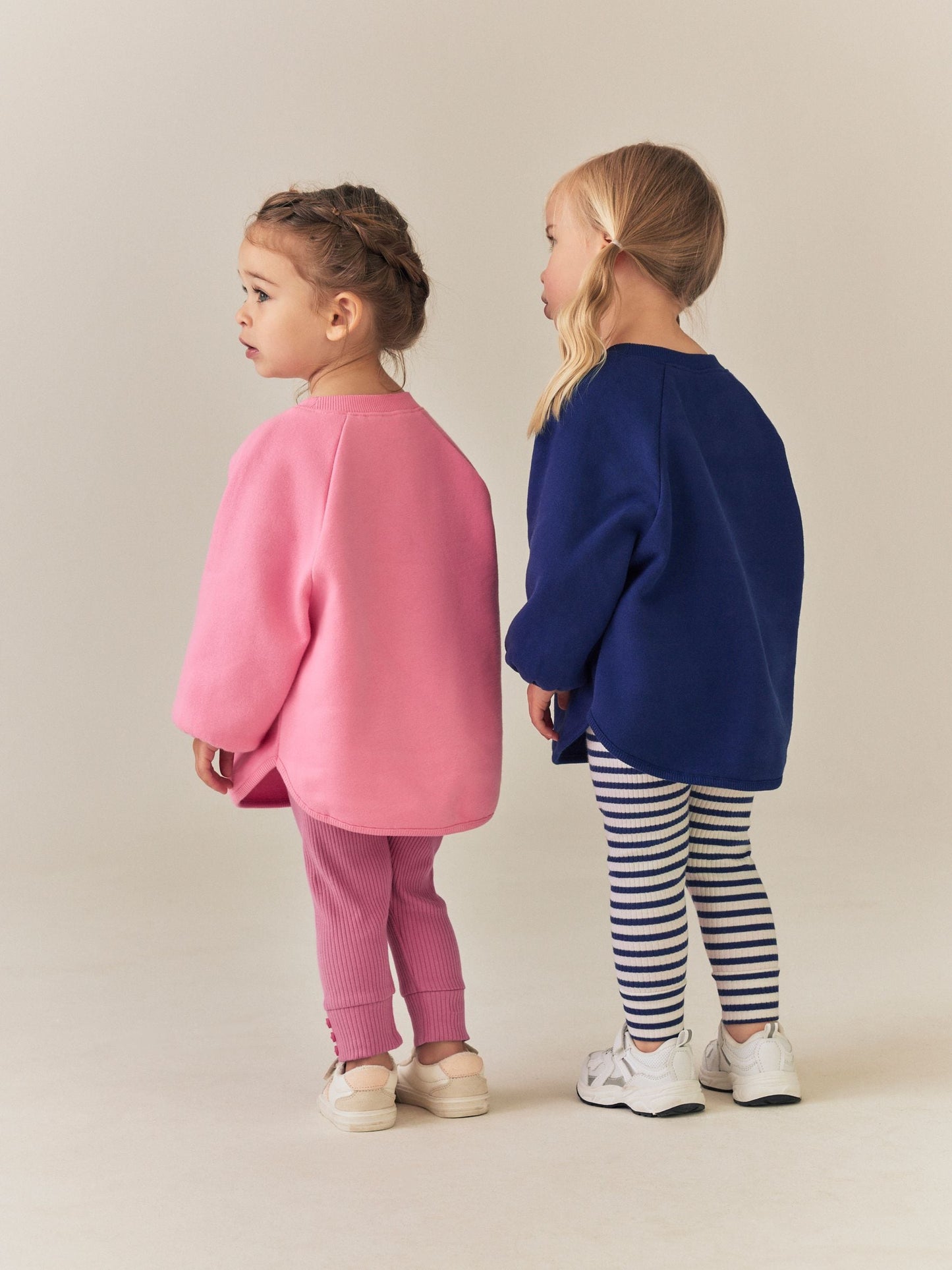 Navy/Pink Sweatshirt and Leggings Set 2 Pack (3mths-7yrs) image 3