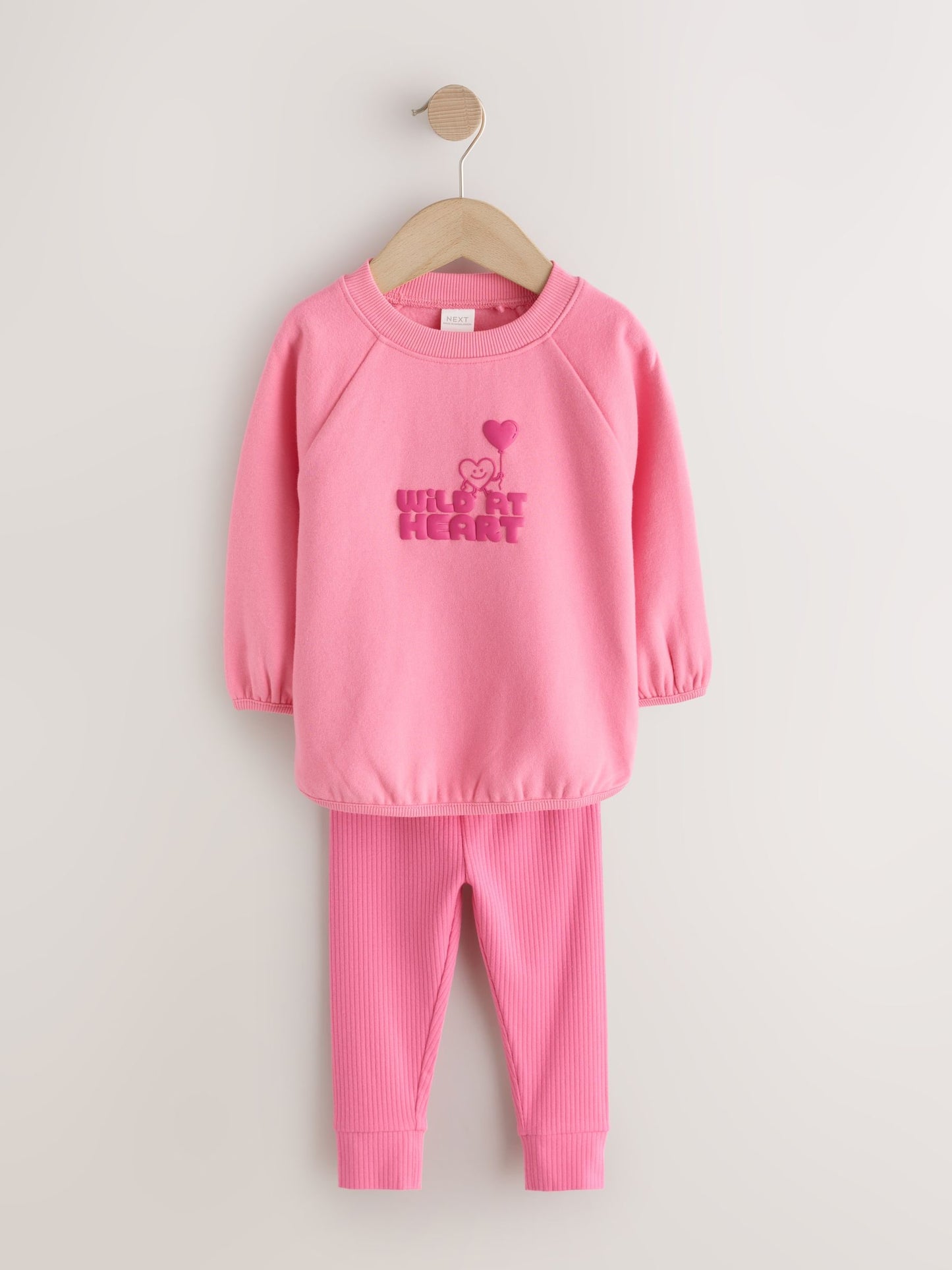 Navy/Pink Sweatshirt and Leggings Set 2 Pack (3mths-7yrs) image 9