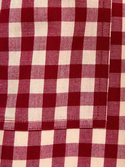 JoJo Maman Bébé Burgundy Gingham Dressing Gown - image 6