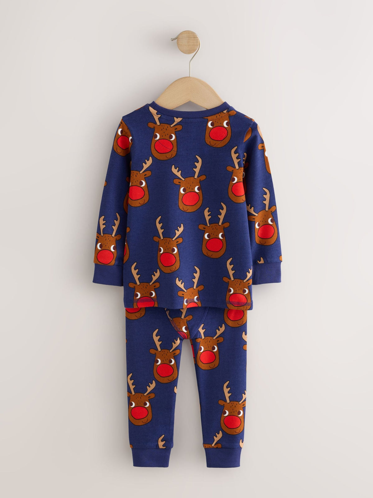 Dsiney Kidz - Navy All Over Rudolph Christmas Pyjamas (9mths-12yrs) image 2