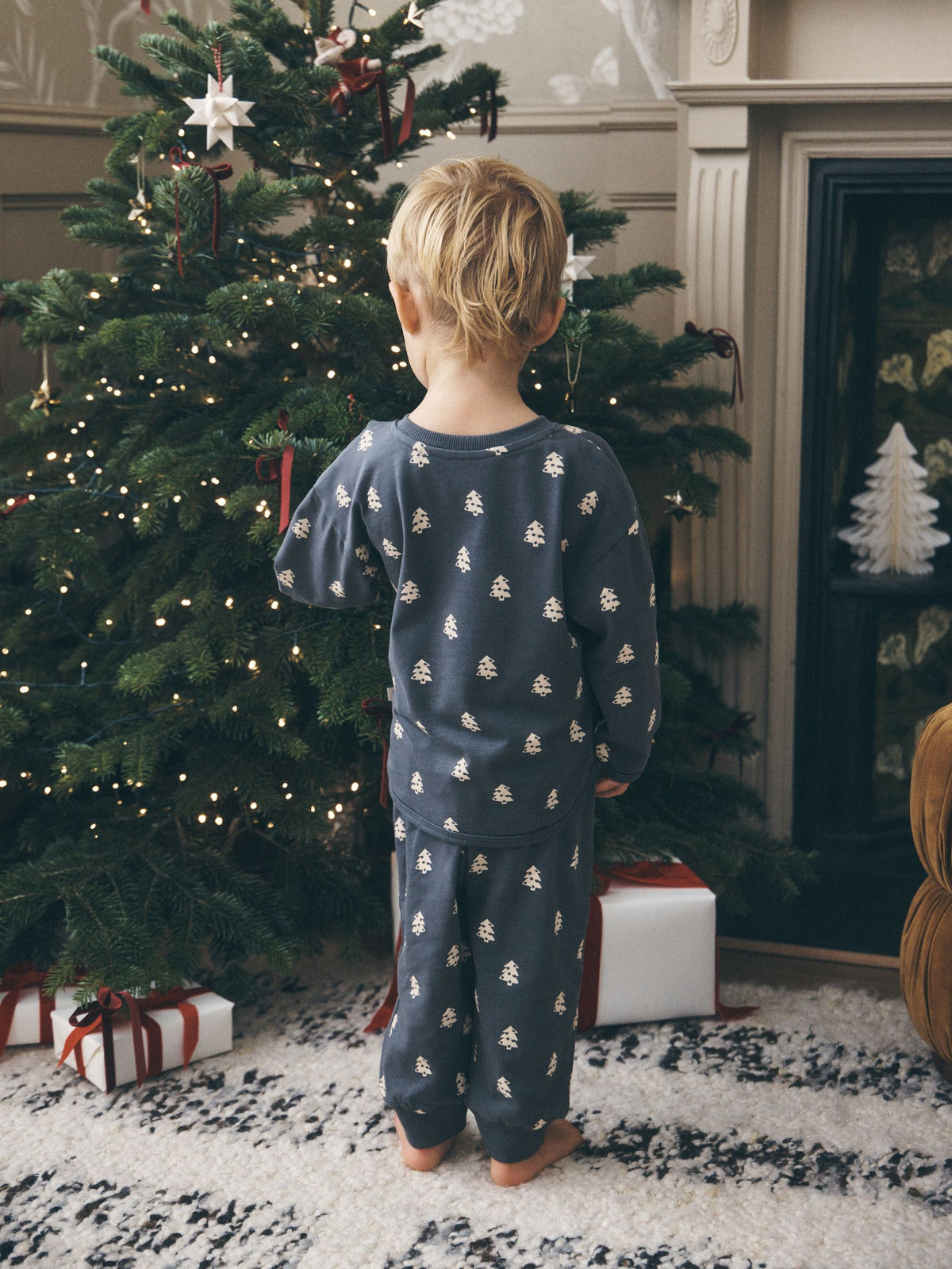 Charcoal Merry & Bright Christmas Pyjamas (9mths-10yrs) - image 2
